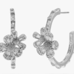 KATE SPADE Fleurette Hoop Earrings NWT Dust Bag Included